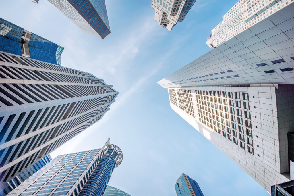 Central Business District in Singapore.